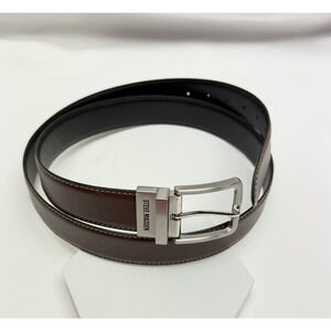 Steve Madden Belt Men's Brown Leather Size 44 Dress Casual